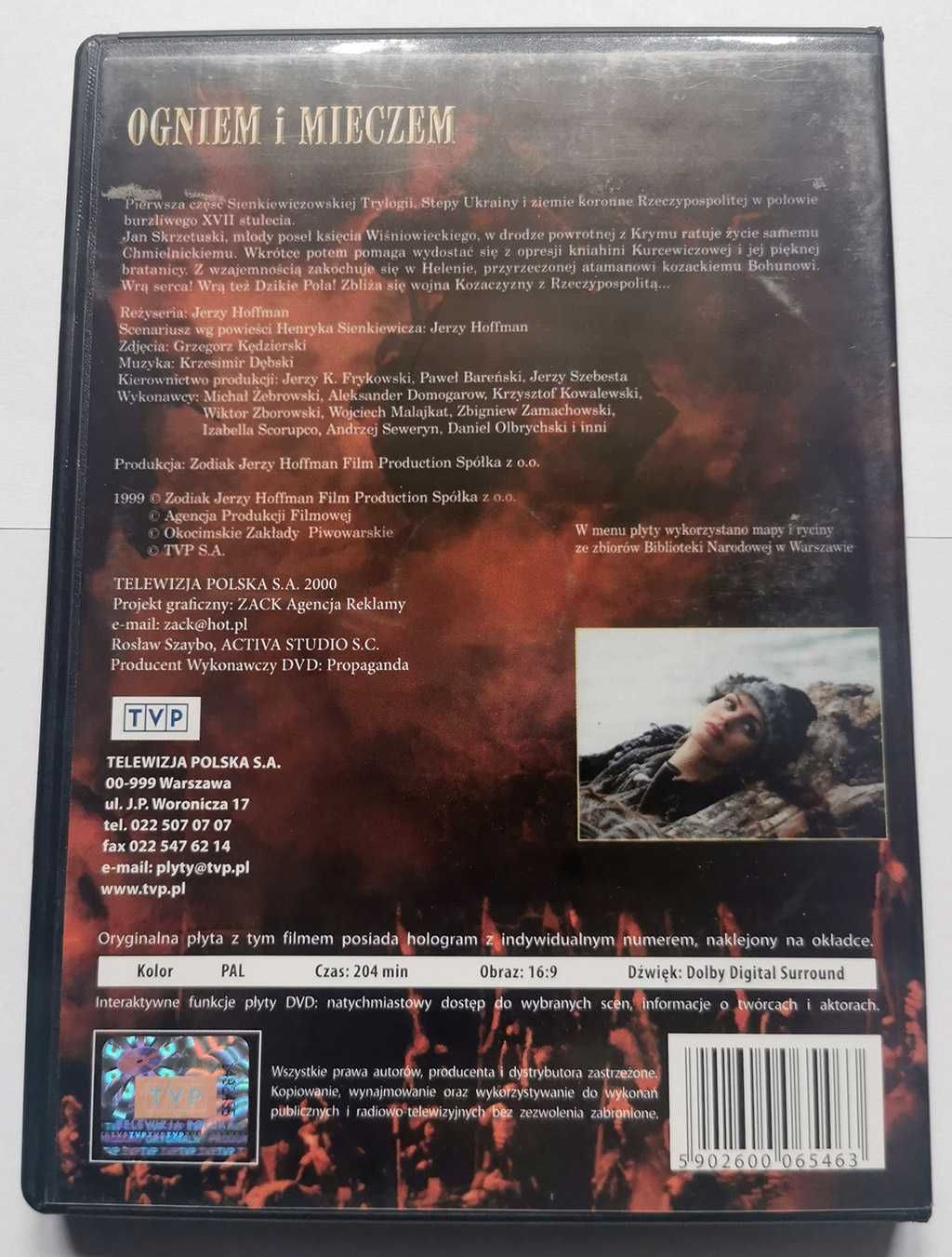 Ogniem i Mieczem - 2 DVD, część I i część 2