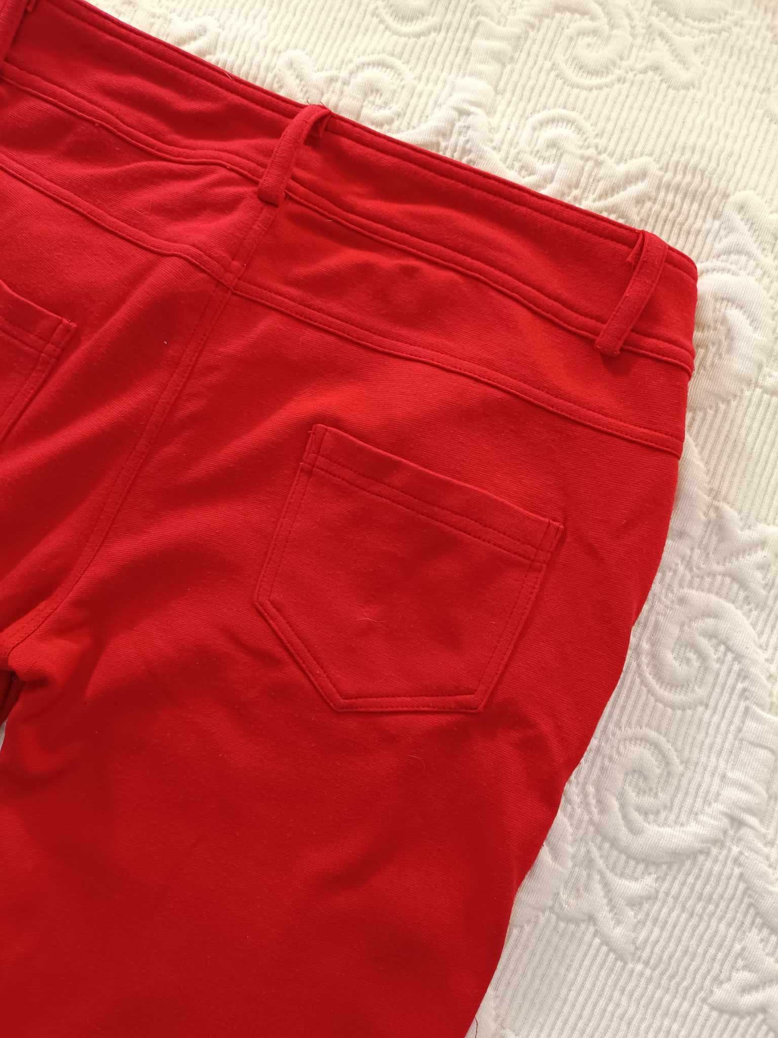 Czerwone skinny jeans