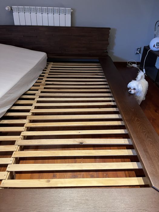 Rama łóżka dębowe rękodzieło łóżko