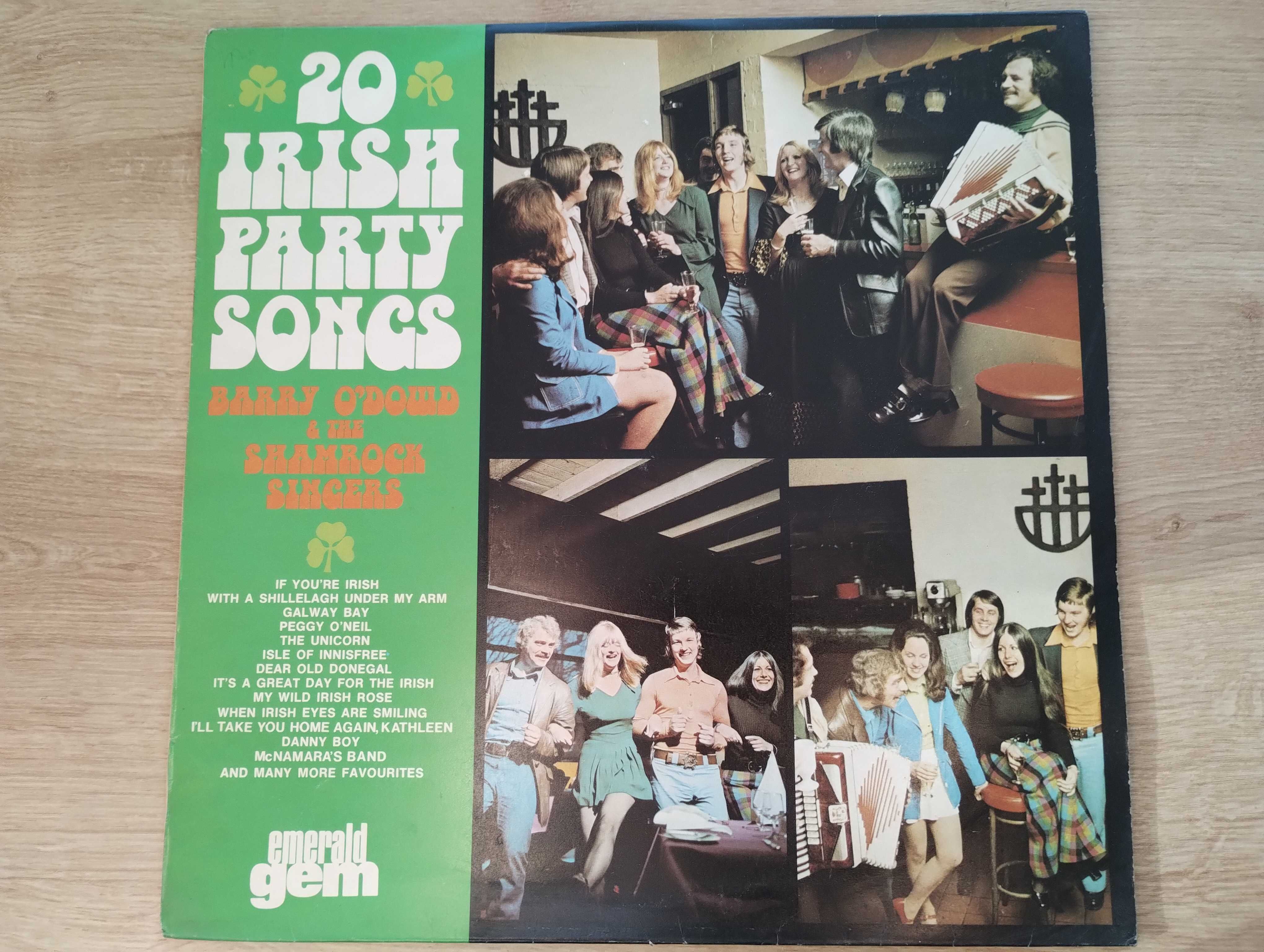 20 Irish Party songs Barry O'Dowd & Shamrock Singers płyta winylowa