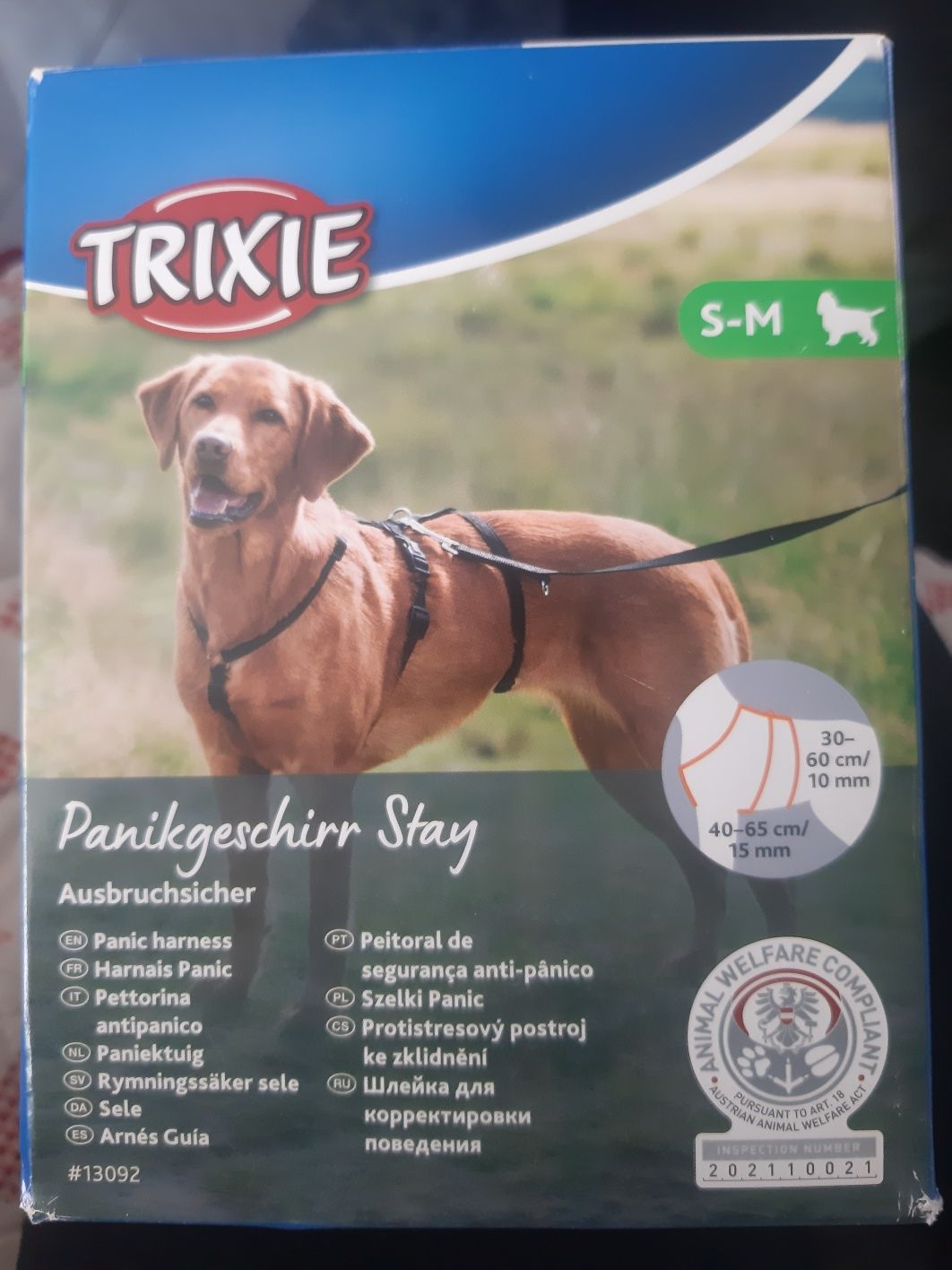 Szelki dla psa Trixie Stay, s-m, czarne