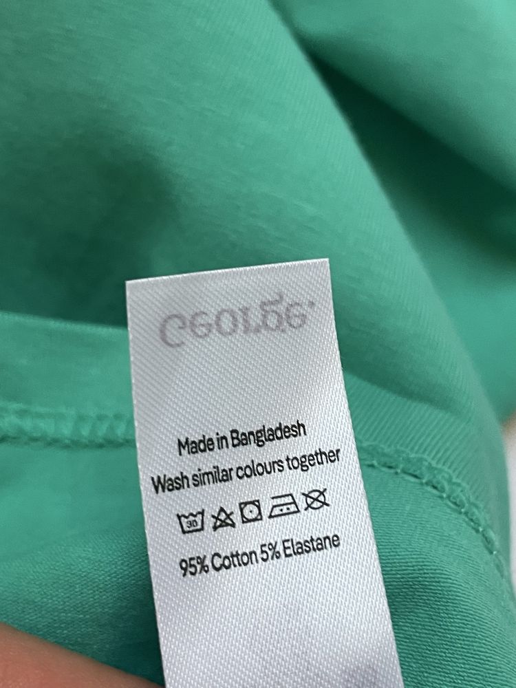 22 50 George koszulka na ramiączkach top bawełna zielona gładka duża