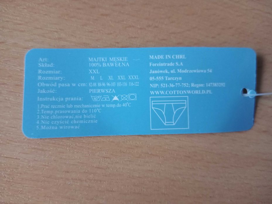 Nowe slipy męskie granatowe