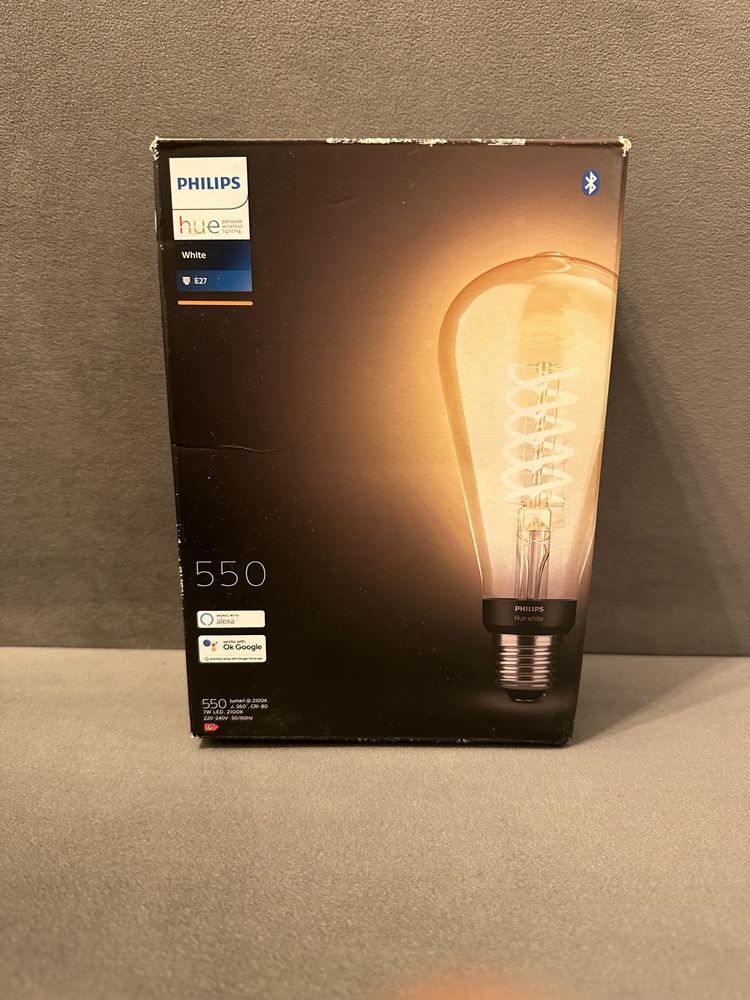 Philips hue white 550 ST72 - duża żarówka podłużna e27 typu edison