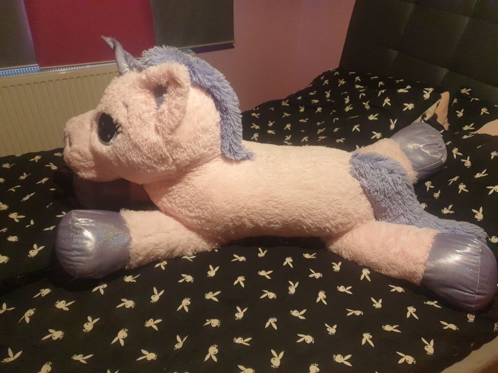 XXL Jednorożec maskotka olbrzym różowa bardzo duża ok.140 cm