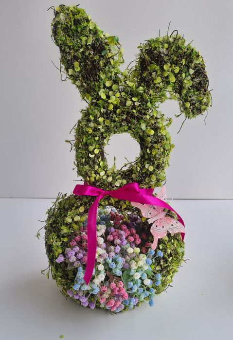 Stroik kompozycja zajączek wielkanocny wiosenny