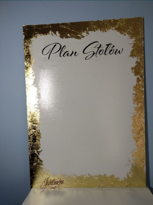 Pozostałości po weselu tablica powitalna plan stołów