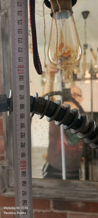 Lampa stojąca metalowa industrial