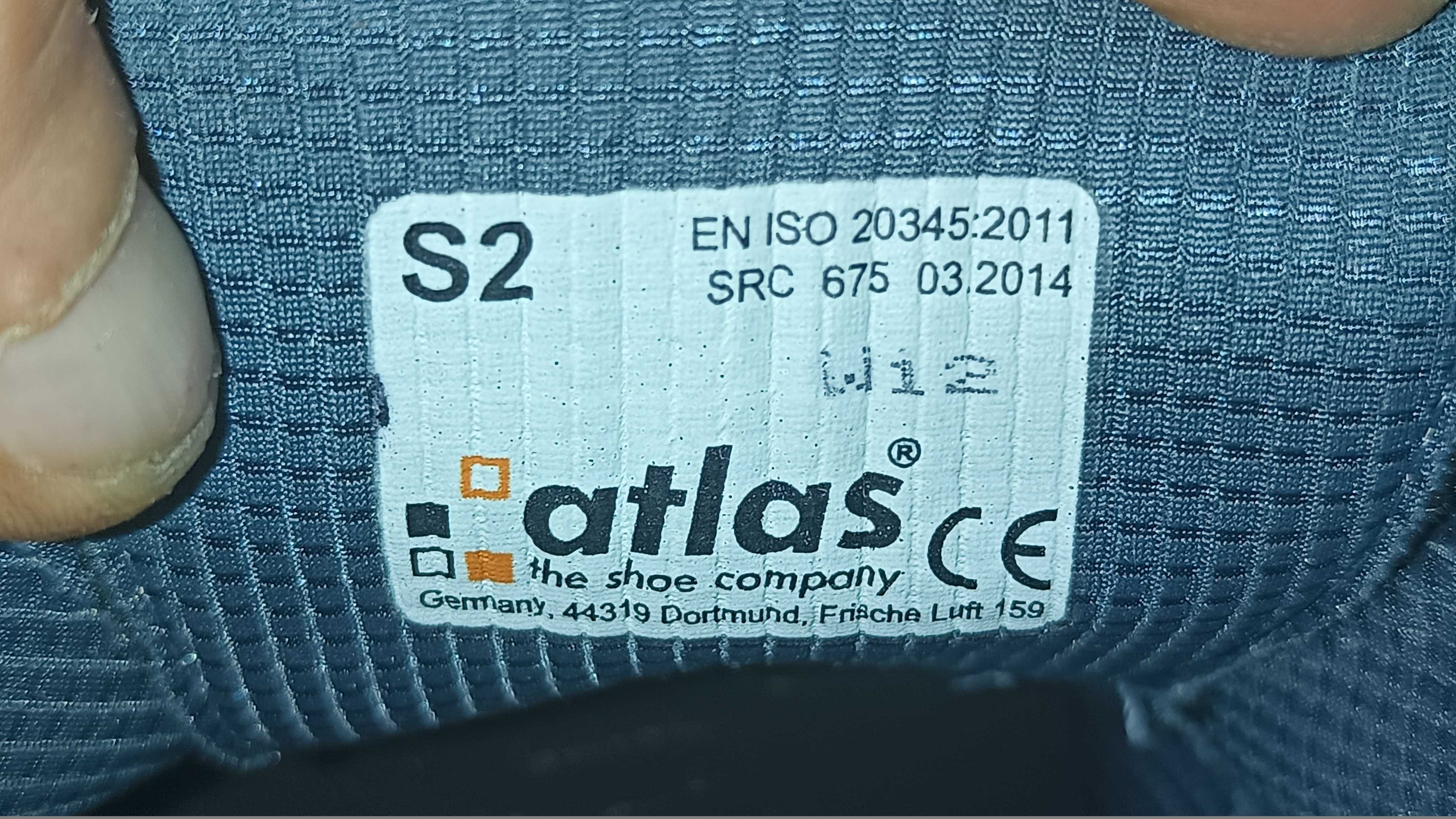 Buty robocze ATLAS ALU-TEC 675 XP S2 SRC r.43 skóra stan idealny