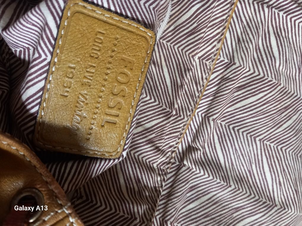 Fossil torebka vintage skóra bydlęca