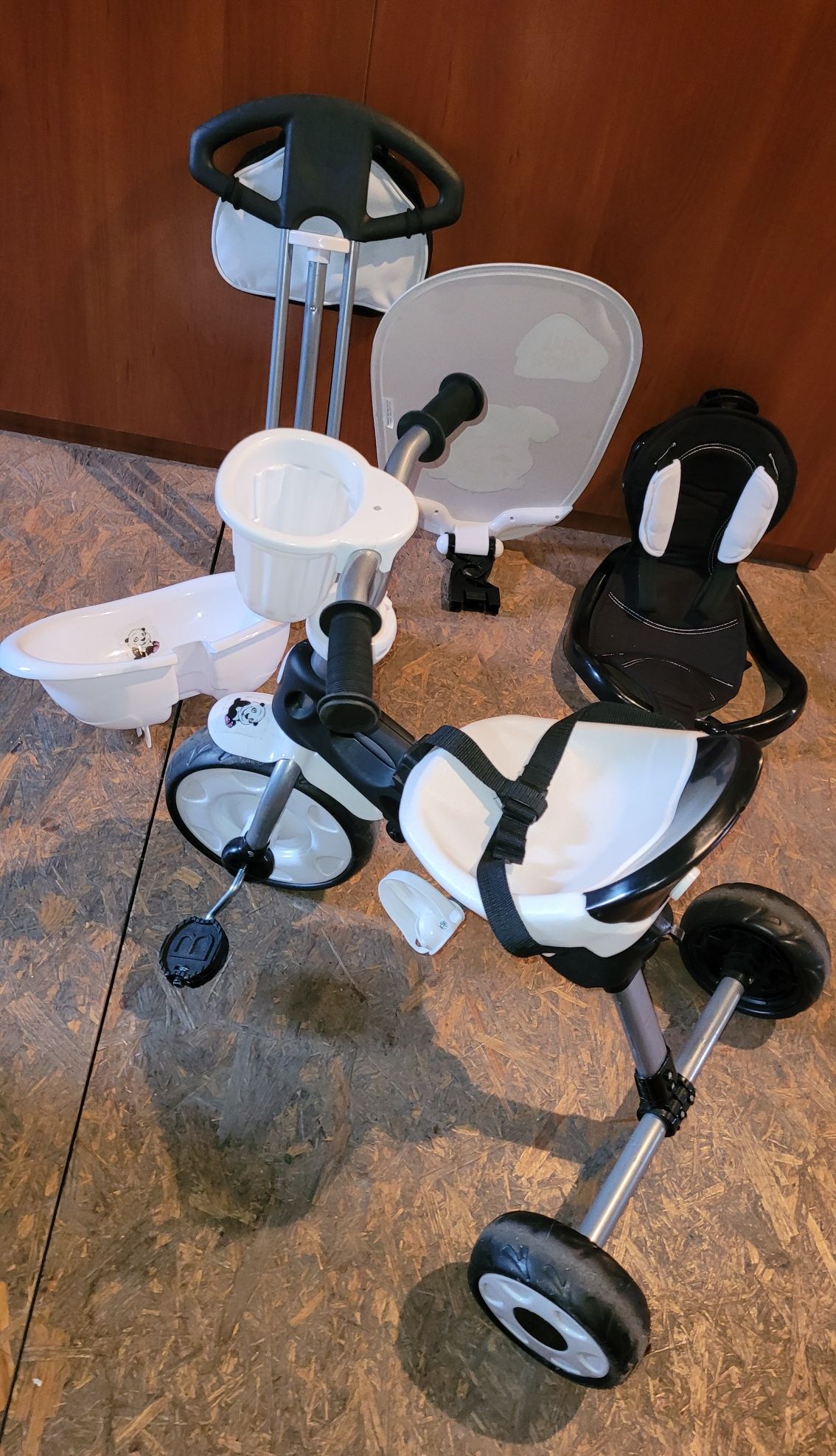 Rowerek Baby Trike 3w1 Panda
