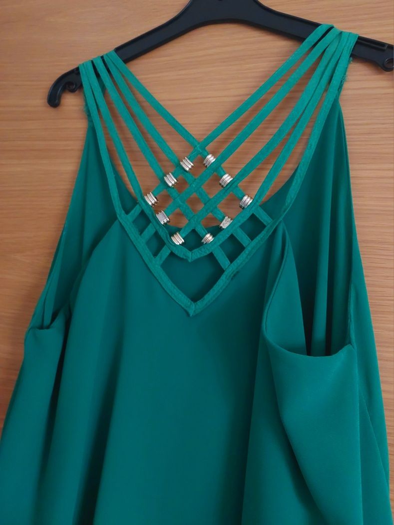 Blusa/Túnica Verde Fluída, TM