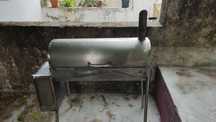 Churrasqueira Pit smoker em aço inox