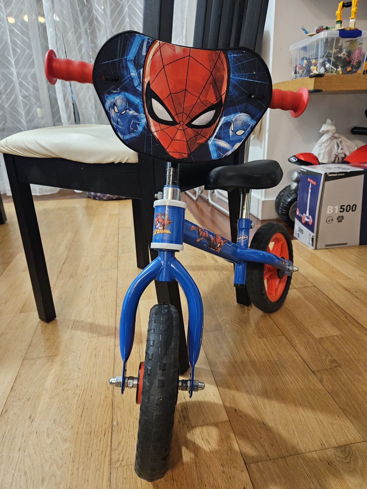 Bicicleta Spiderman sem pedais Toimsa 2 - 4 anos