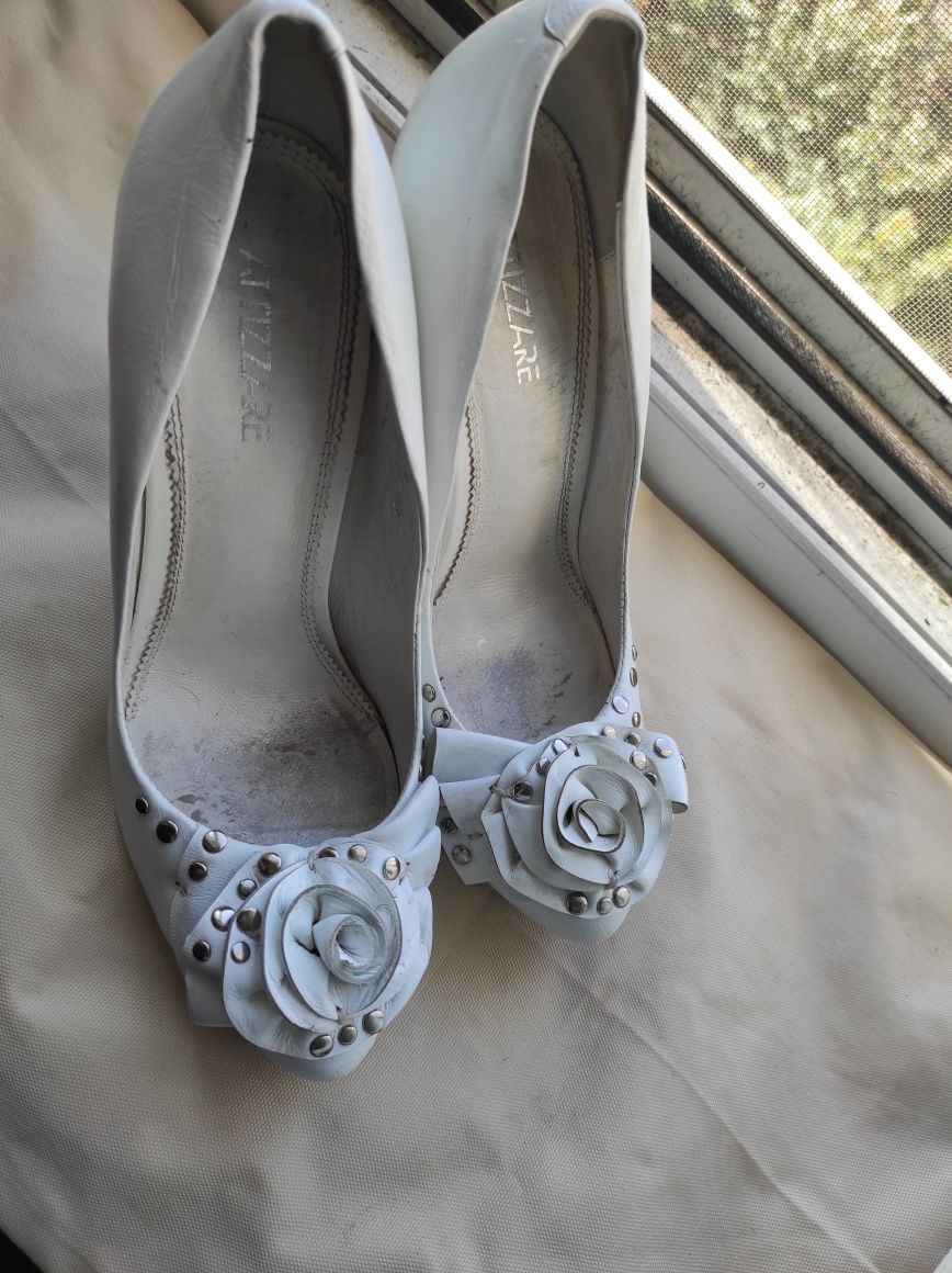 Свадебные Белые туфли