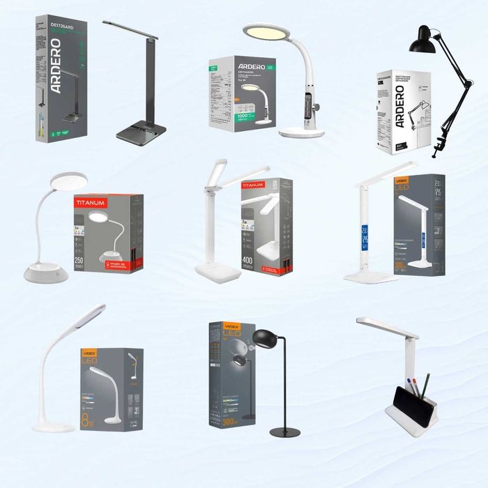 Настільні лампи та торшери Videx TITANUM Ardero LEDcoin FERON