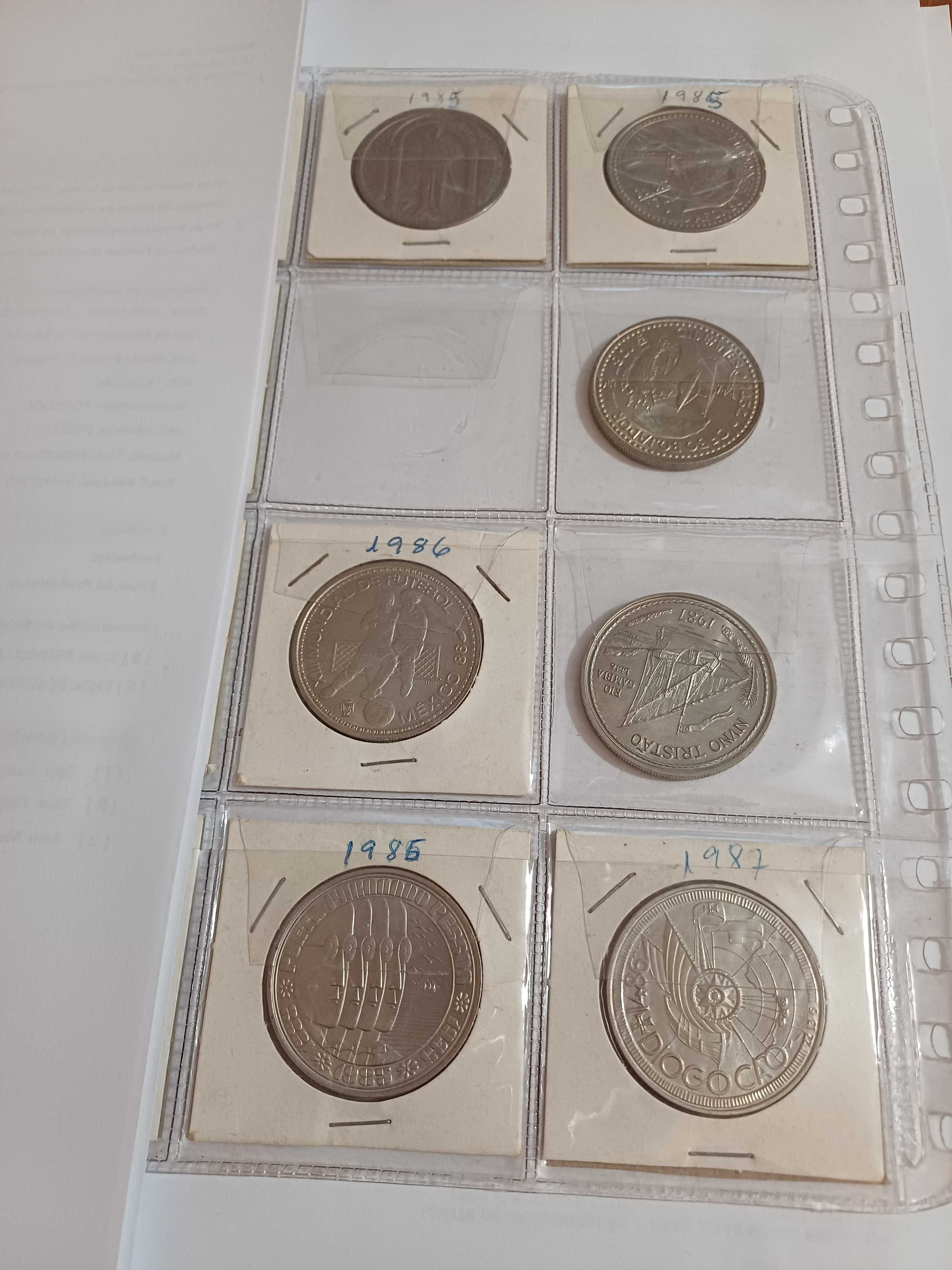 MOEDAS COMEMORATIVAS as 19 de 100$00 de 1985 até 1995 em Cupro-Niquel