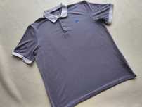 Dunlop _ Śliska koszulka polo w paski XL _ Regular Fit