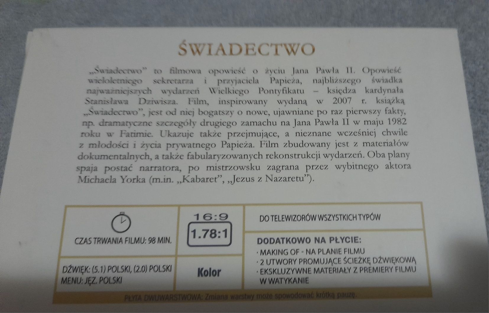 Świadectwo  film