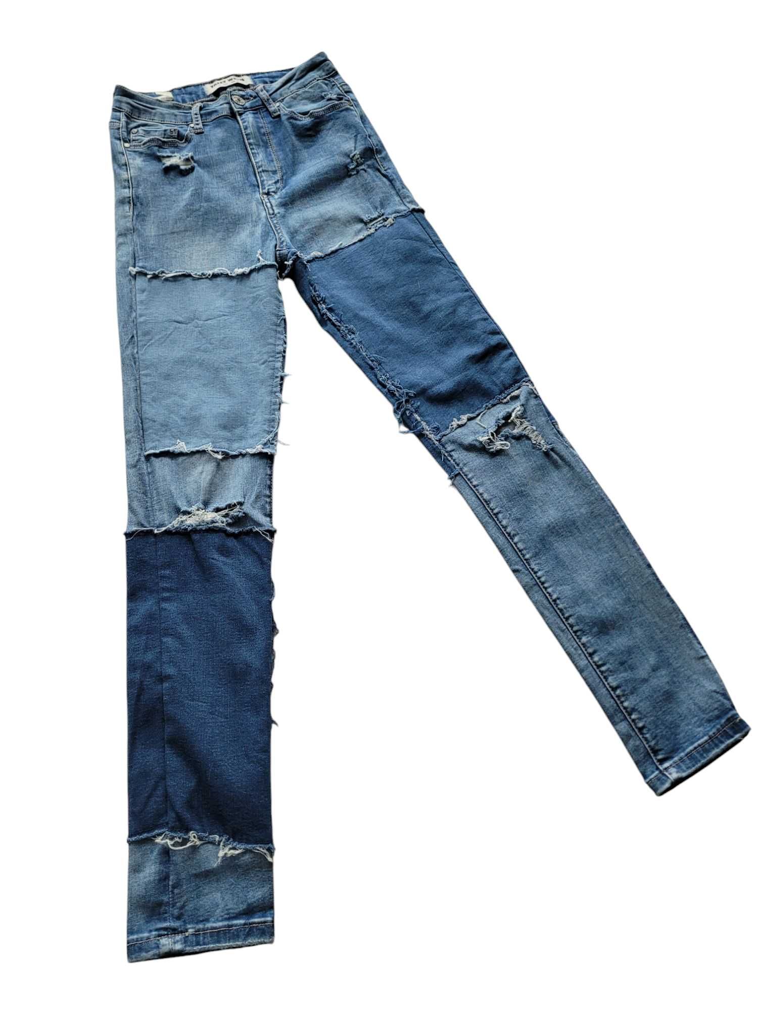 Jeansy spodnie damskie 34,XS/36,S skinny rurki wysoki stan Tally Weijl