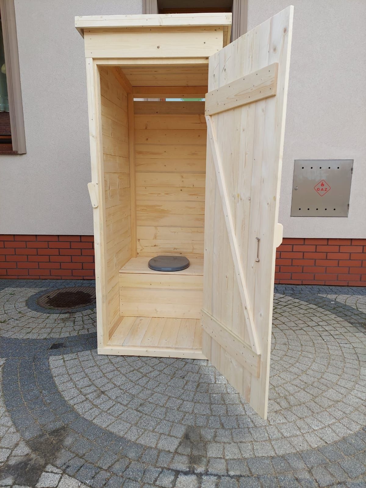 Toaleta drewniana, przenośna na budowę, sławojka,wychodek K