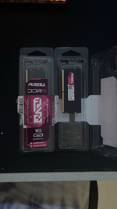 Memória RAM PUSKILL DDR5 16GB 5600MHz (2x16GB) – NOVAS