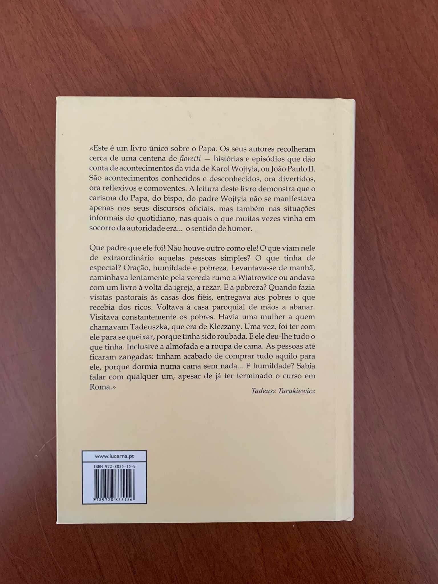 Recordações de João Paulo II - Janusz Poniewierski