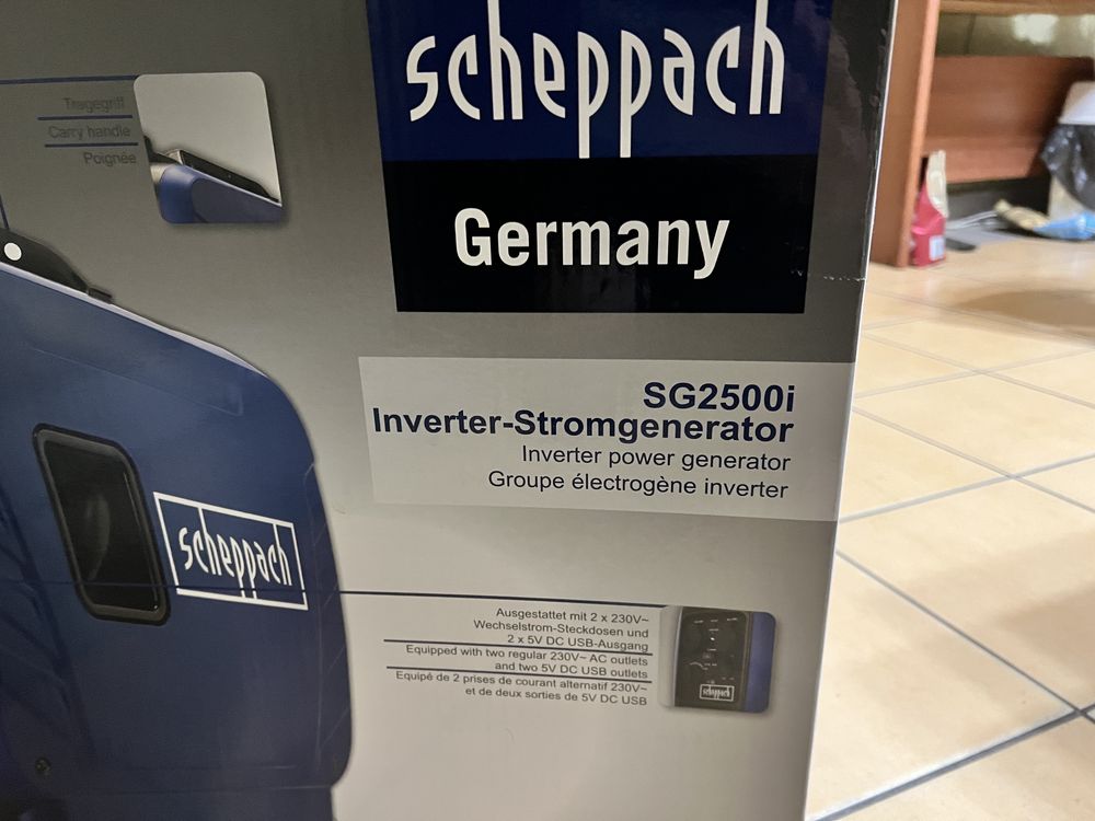 Новий генератор Scheppach sg 2500i