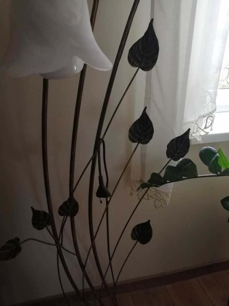 Lampa stojąca mosiądz