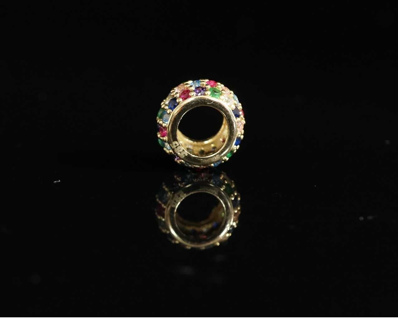 Złoto 585 - złota zawieszka beads