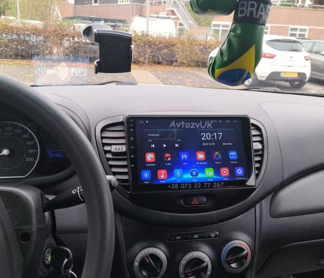 Магнитола I10 I 10 i10 Hyundai I20 I 20 i20 GPS USB CarPlay Android 13
