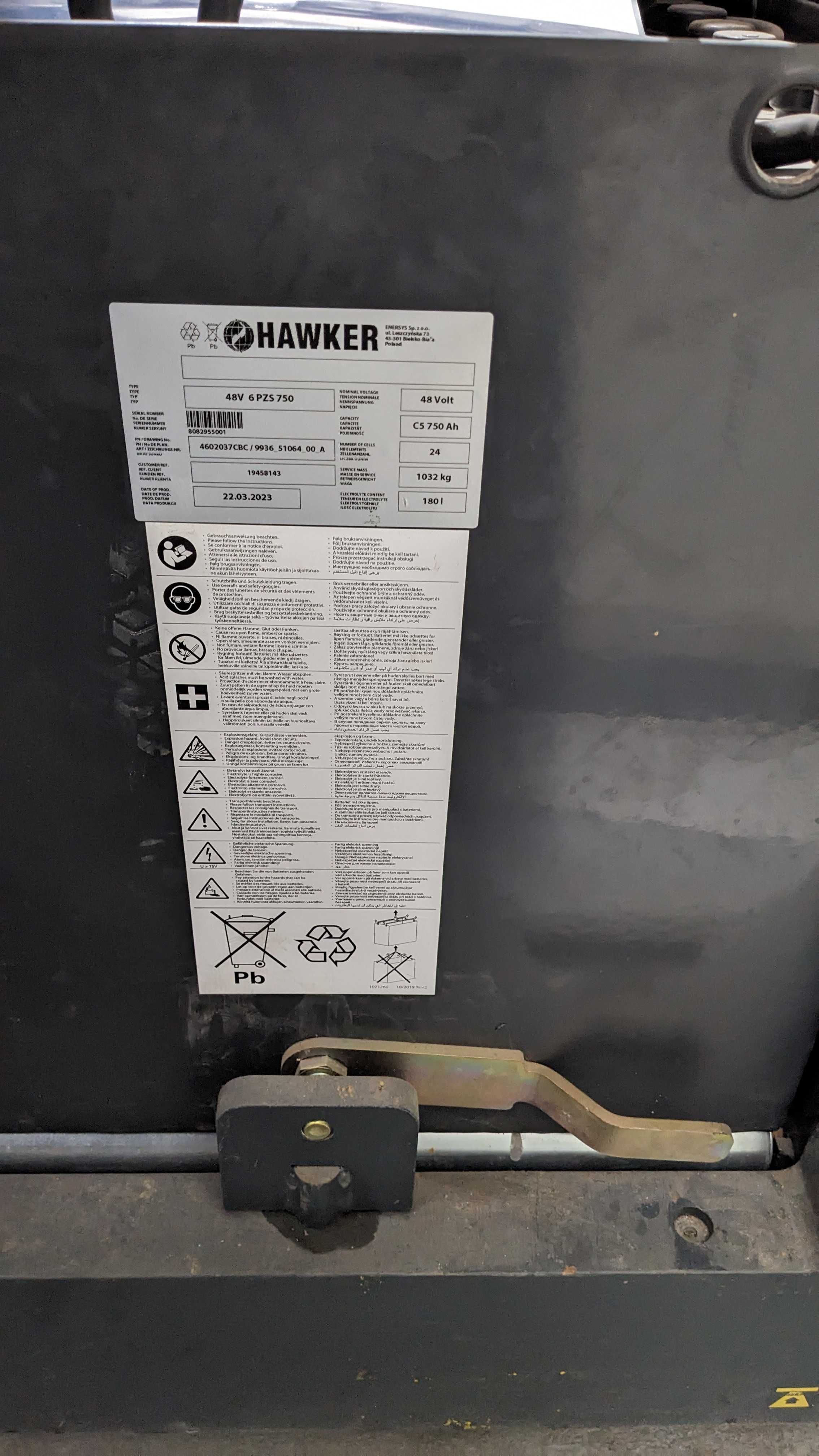 Wózek widłowy Jungheinrich EKX410+bateria+prostownik+skanery