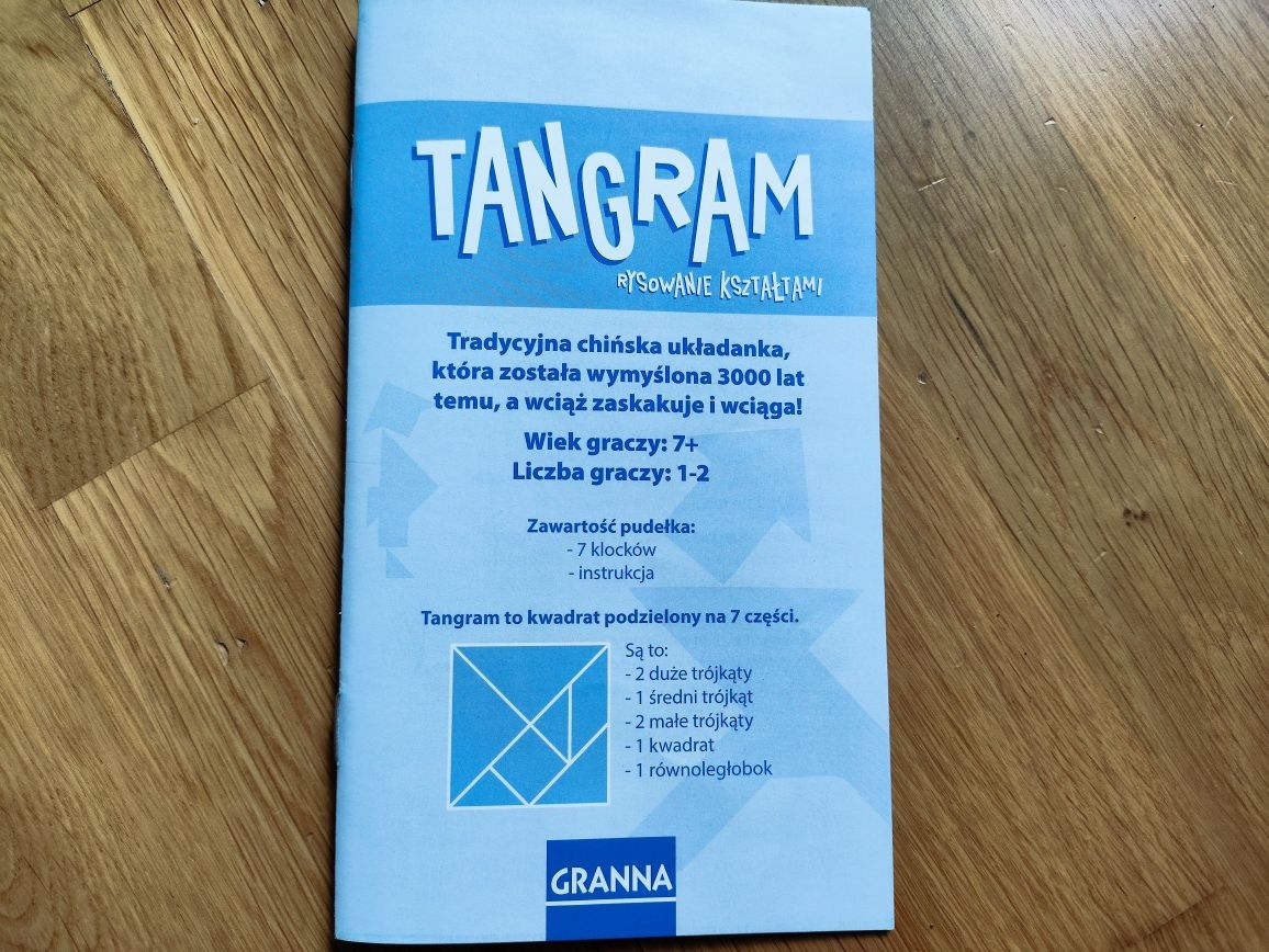 Tangram GRANNA, gra podróżna.