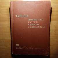 Tablice matematyczne fizyczne chemiczne i astronomiczne