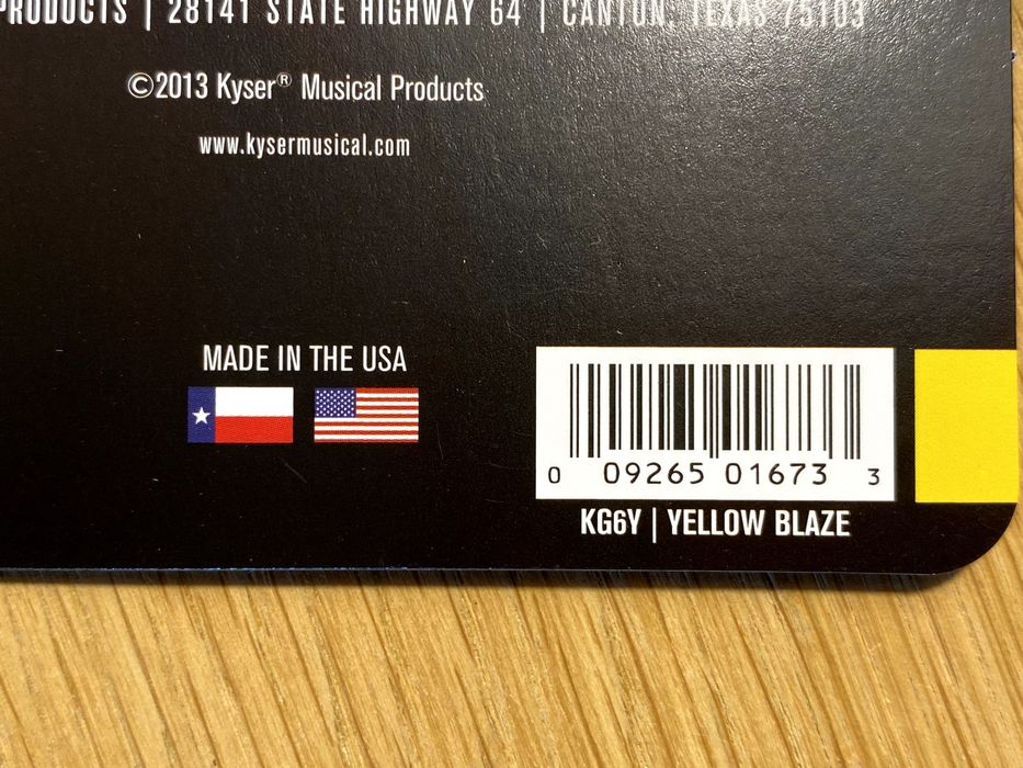 Kapodaster KYSER do gitary elektrycznej / akustycznej USA NOWY !!!