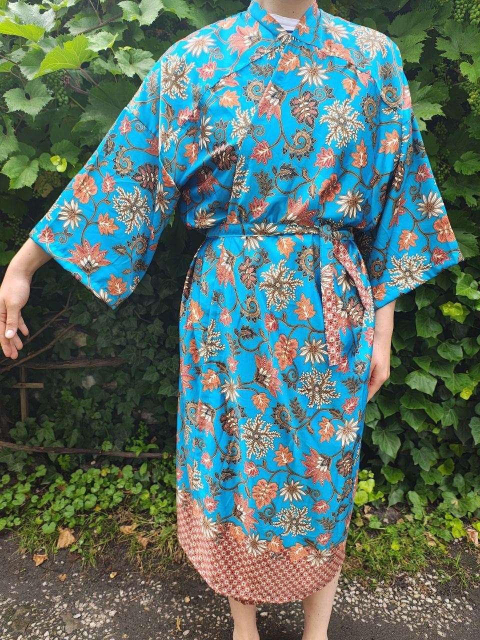 Nowe Kimono z jedwabiu z Bali, orientalne , egzotyczne ,  szlafrok