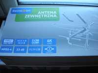 Zewnętrzna Antena TV DVB-T2 HEVC H.265 4K 23dB Filtr LTE zasięg 50km