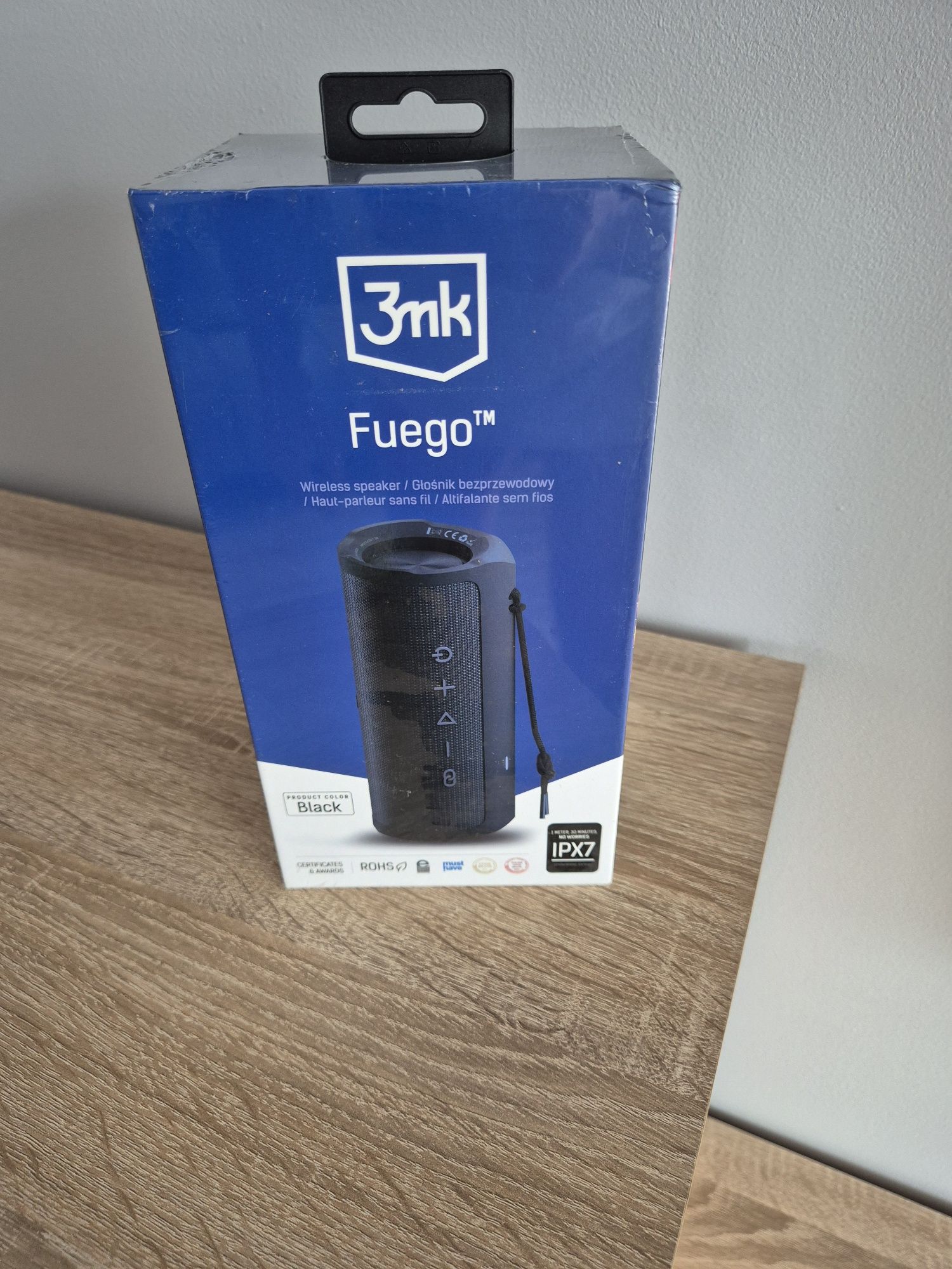 Głośnik bluetooth Fuego ipx7 3MK Black