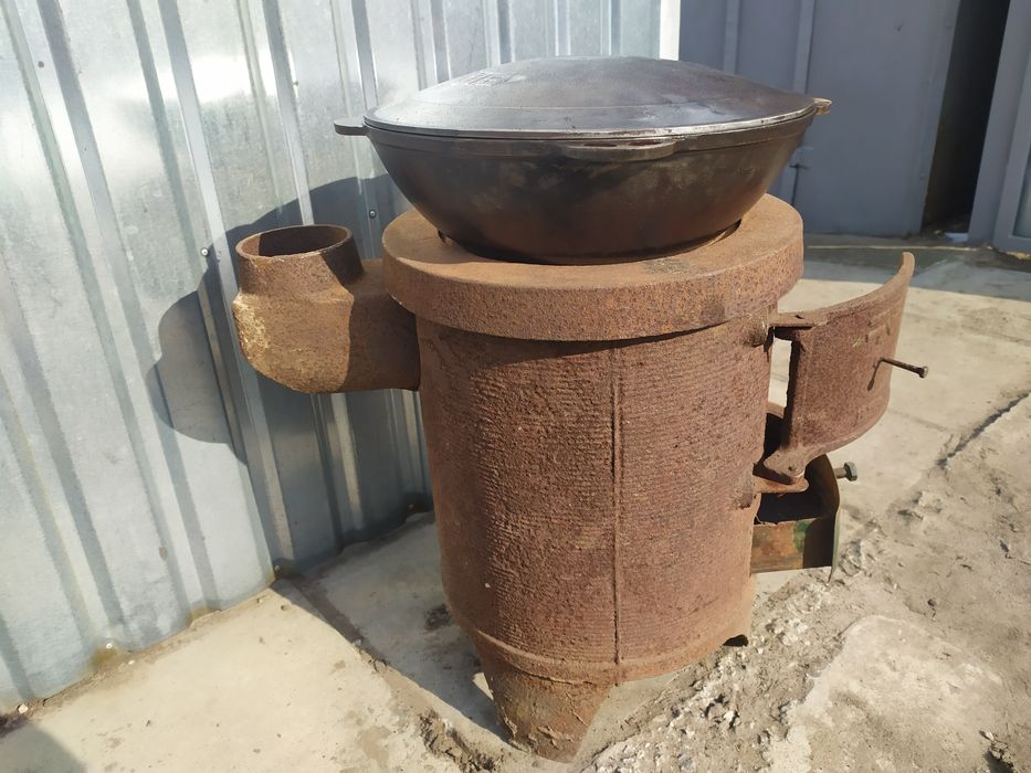 печка чугунная буржуйка СССР