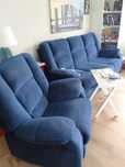 Sofa rozkładana + fotel rozkładany