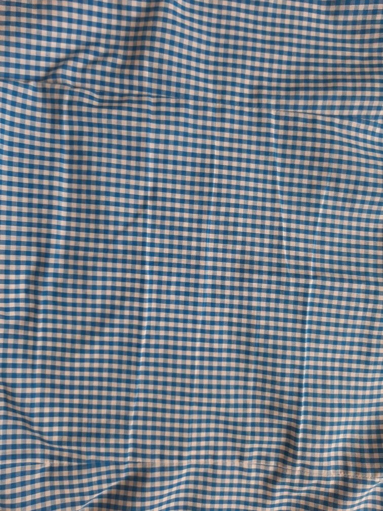 Koszula męska w kratę niebiesko-białą - rozmiar M