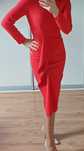 Sukienka czerwona H&M midi XS