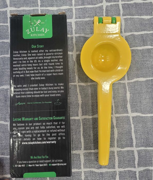 ручний прес для цитрусових Zulay Metal 2-In-1 Lemon Lime Squeezer