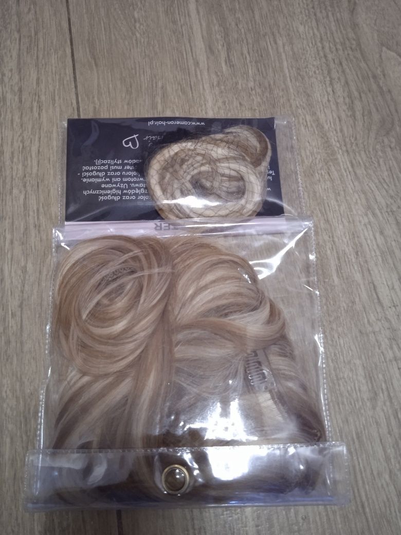 2 paczki doczepiane włosy 100% naturalne clip in 50 cm Cameron blond