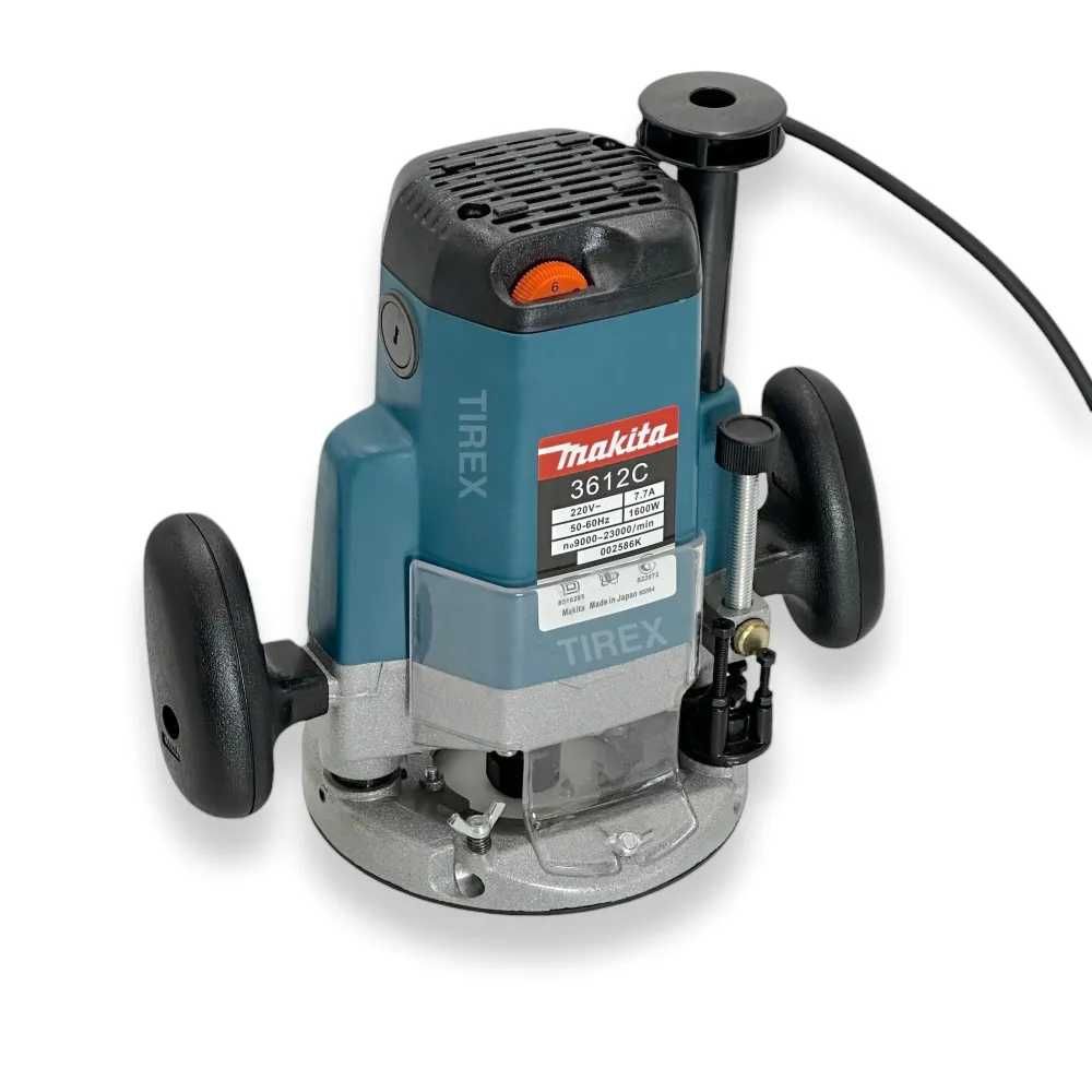 Фрезер Makita 2100Вт глибина 60мм 9000-23000об/хв зажим 6-8мм фрезерка