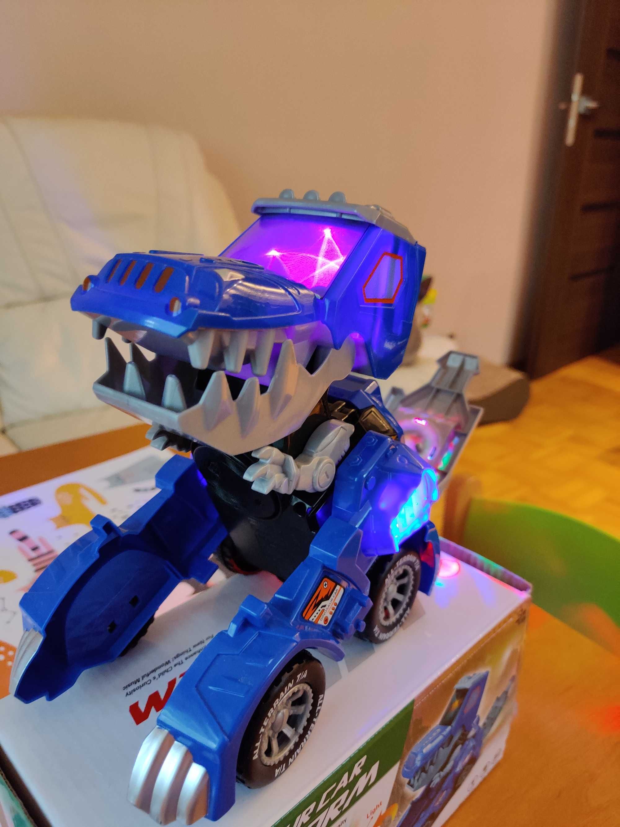 Samochód Transformers Dinozaur, jeździ, dźwięk, światła