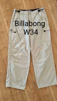 Spodnie Billabong. W34. Workwear rare Drip cargo baggy