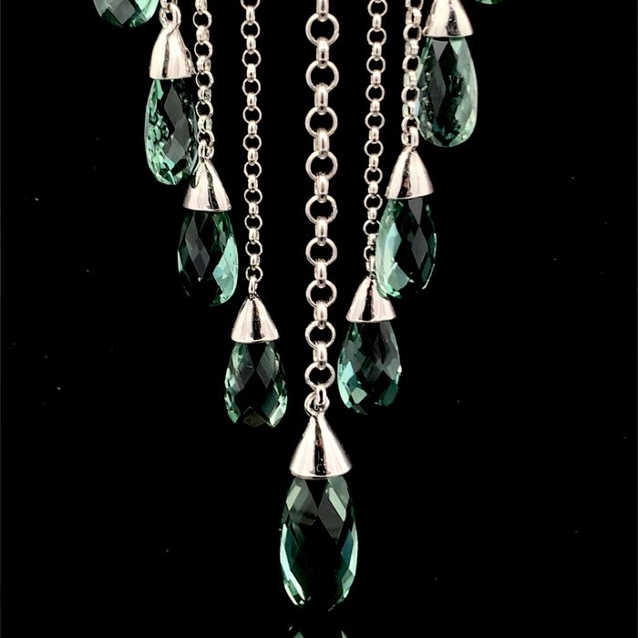 Luksusowa kolia ELLE Jewellery z kwarcem - Srebro 925