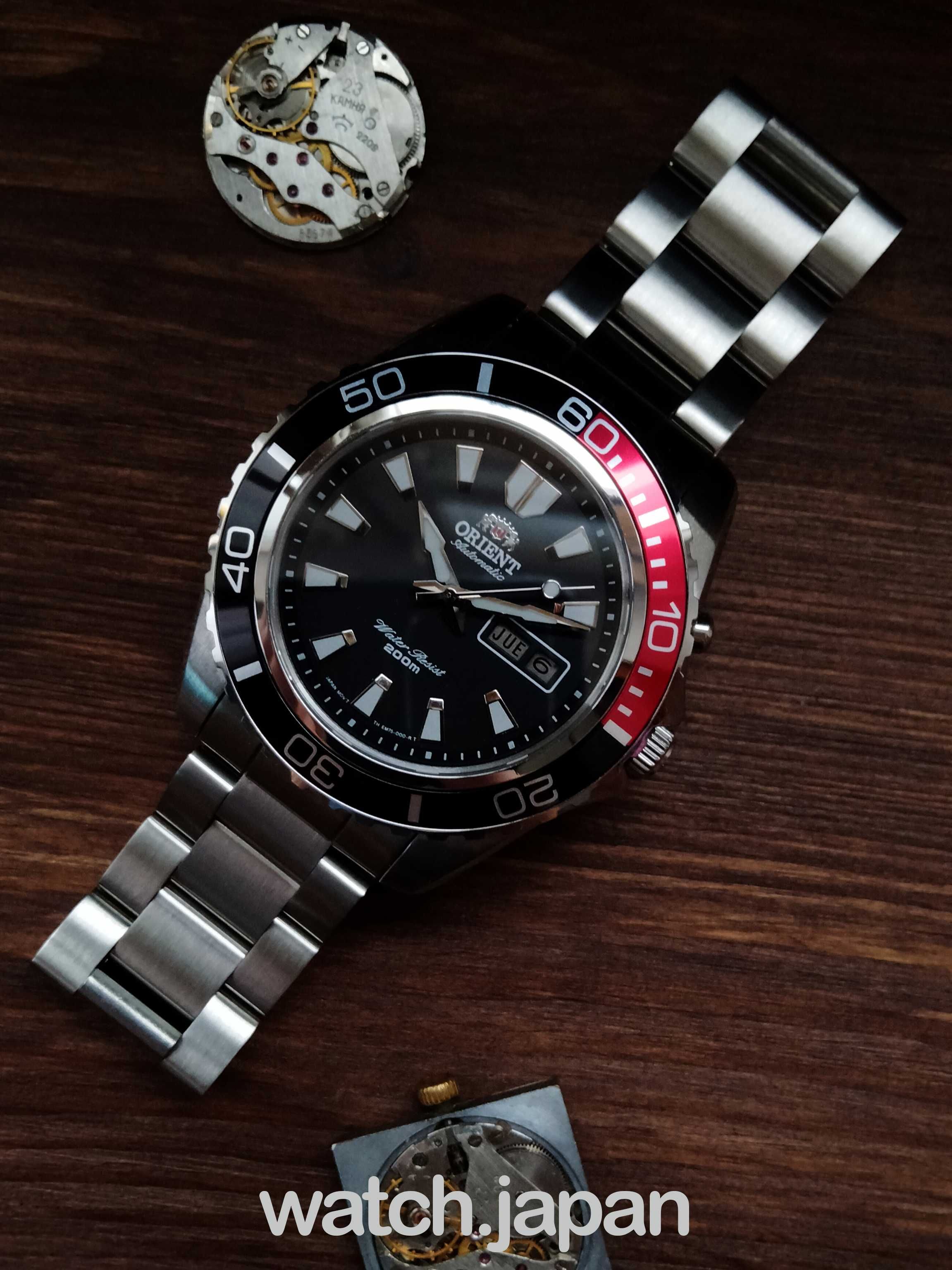 Часы - Годинник дайвер Orient Mako XL Black-Red + Коробочка