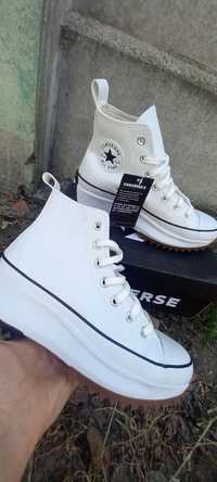 Жіночі кеди конверс Converse Chuck 70 Hi з шкіри